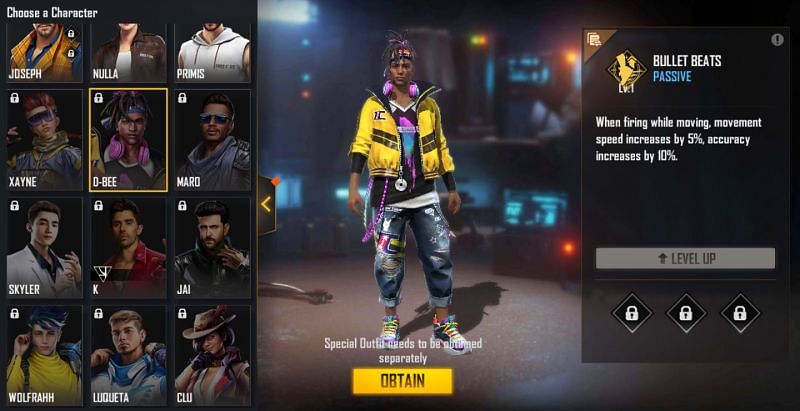 D-bee in Free Fire