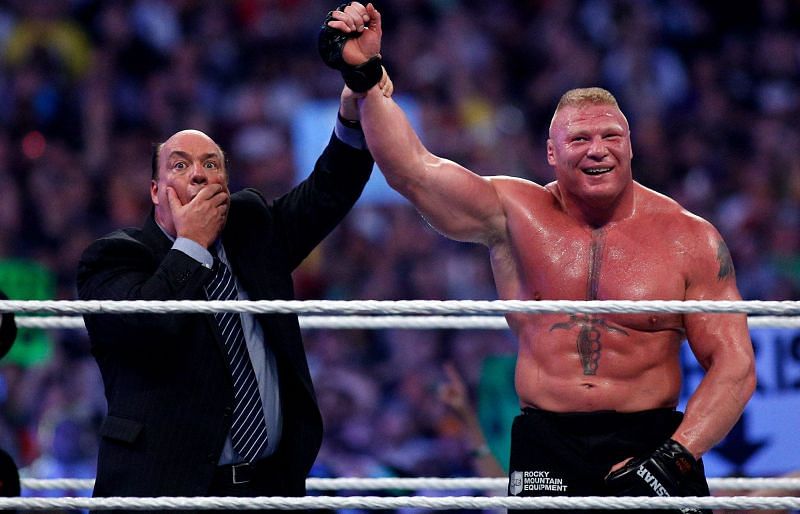 Brock Lesnar and Paul Heyman in WWE