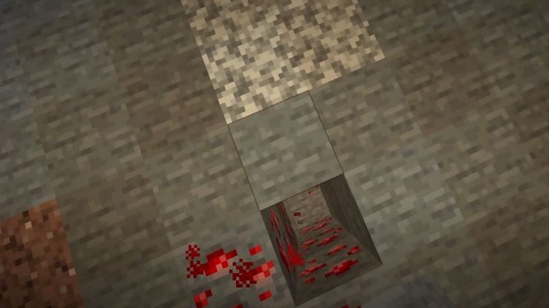 3 block deep hole should be made directly under the spawner (Image via jjaaxxthelegend, YouTube)