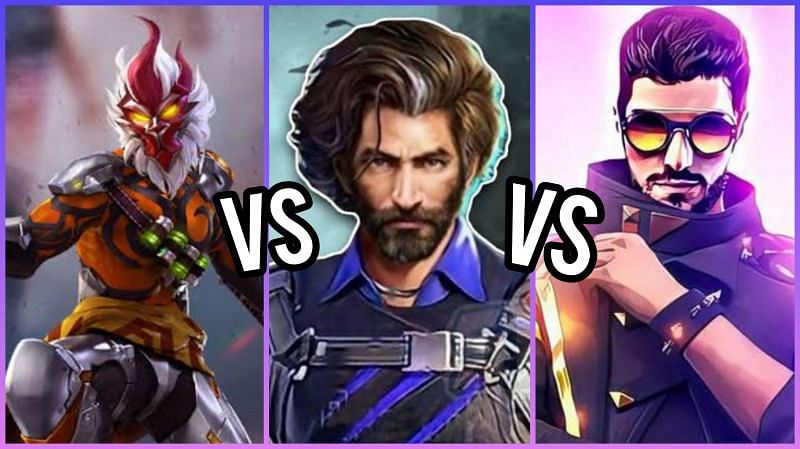 Comparing DJ Alok, Elite Andrew, and Wukong in Free Fire