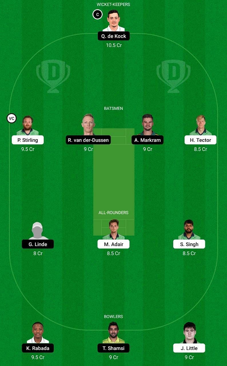 IRE vs SA 1st T20I Dream11 Fantasy Tips