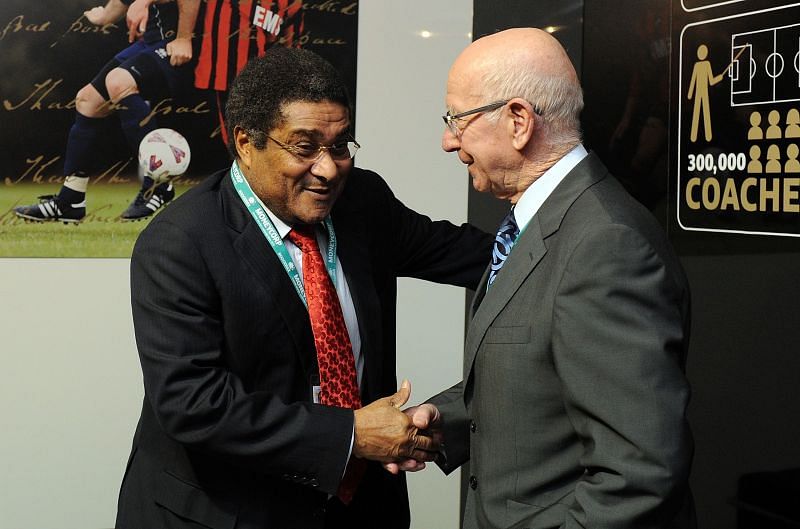 Bobby Charlton and Eusebio are legends of the game