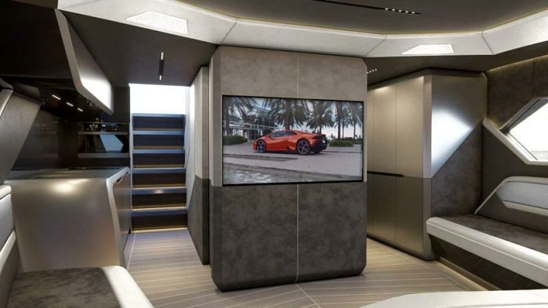 Lamborghini 63 bedrooms have LED televisions