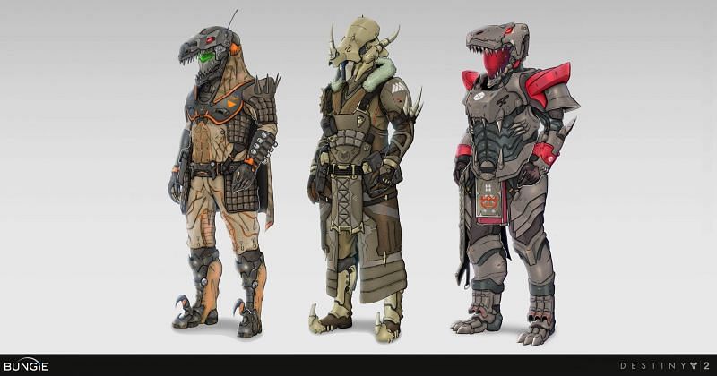 The Destiny 2 Dinosaur design armor (Image via Bungie)