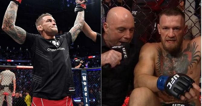 "Plan B" - Dustin Poirier jokes that Conor McGregor may have had a folder full of photos of a compromised ankle ready in case he lost the fight at UFC 264