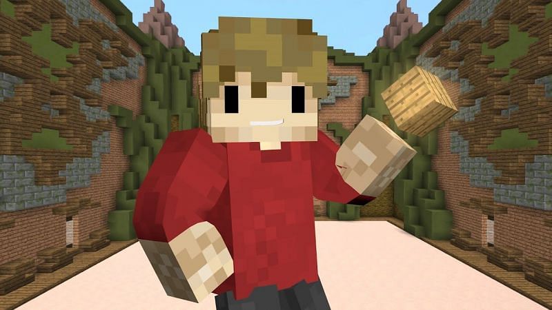 Grian&#039;s Minecraft avatar likely about to build something amazing (Image via Grian on YouTube)