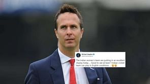 "Joke's on you, clown!"- Fans furious as Michael Vaughan takes a dig at Team India