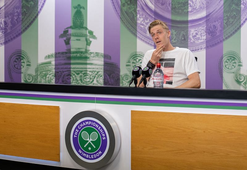 Denis Shapovalov during his press conference