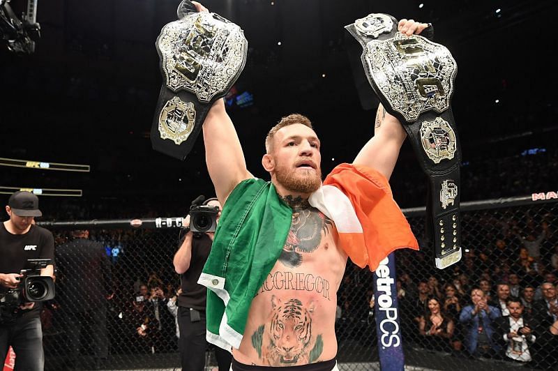 Conor McGregor after his win against Eddie Alvarez