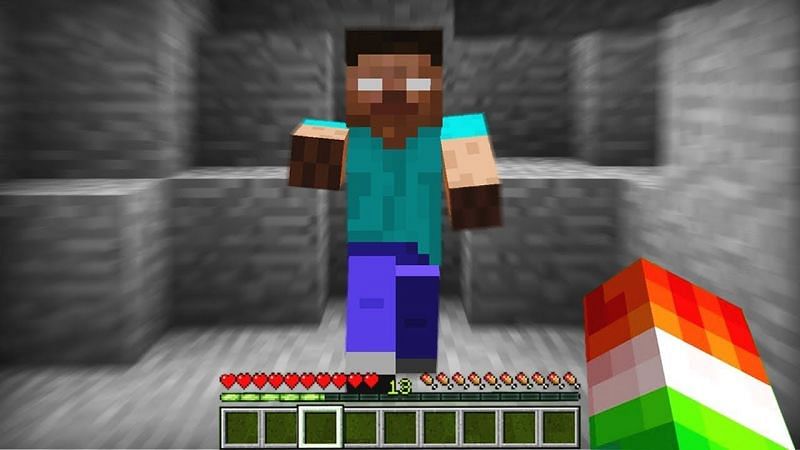 The legend of Herobrine runs deep within the Minecraft community (Image via Unspeakable Plays, YouTube)