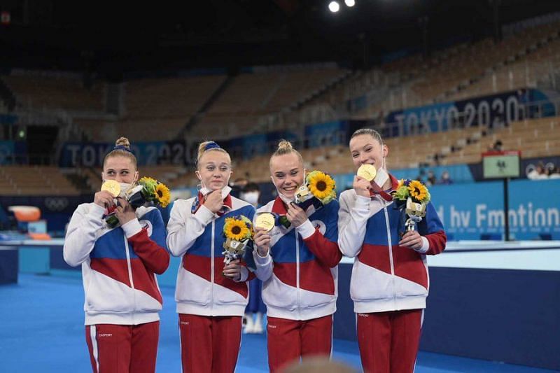 रूसी महिला टीम ने शानदार प्रदर्शन करते हुए गोल्ड मेडल जीता