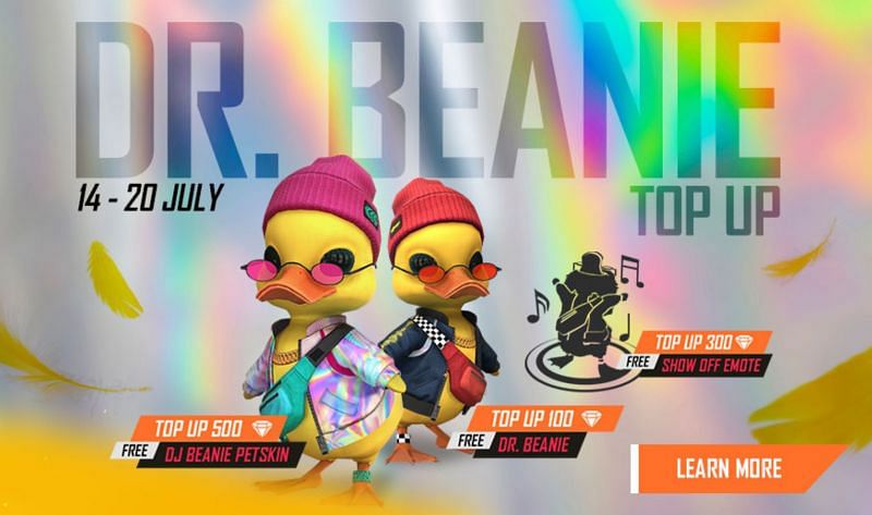 Players can get Dr Beanie by purchasing 100 diamonds (Image via Free Fire)