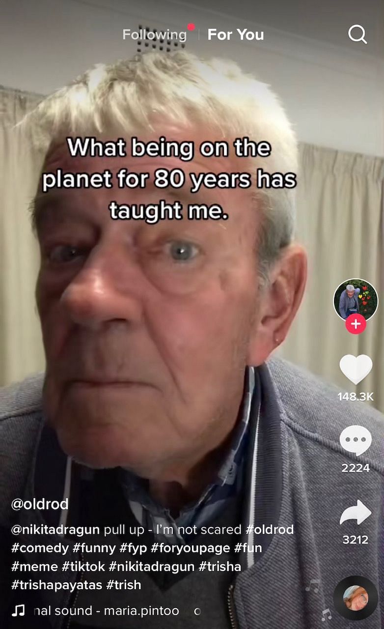 The old man decided to call out Nikita Dragun out of nowhere 1/2 (Image via TikTok)