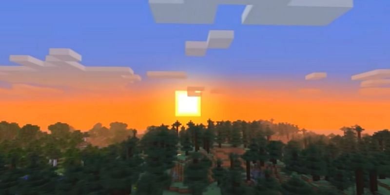 Daylight cycle (Image via Minecraft)