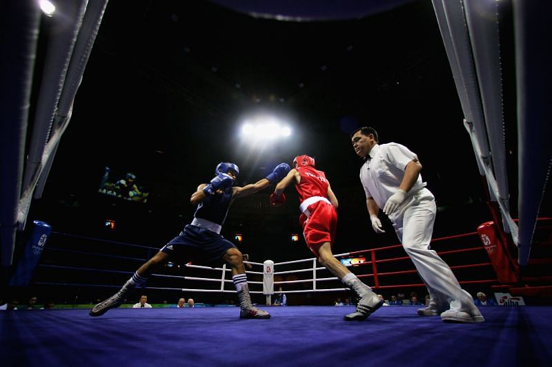 A featherweight bout at the Beijing Olympics 2020