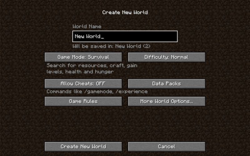 How to create a Minecraft world easily