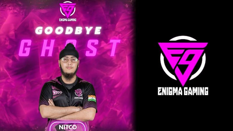 Prabhdeep &quot;Ghost&quot; Bhatia leaves Enigma Gaming (Image via Enigma Gaming)