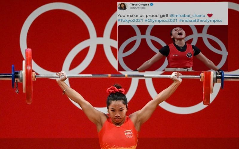 Tisca Chopra tweets image of Indonesian weightlifter instead of Mirabai Chanu [Image Credits: Team India]