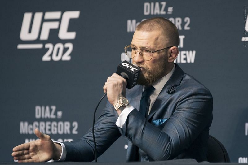 Conor McGregor at UFC 202 post-fight conference