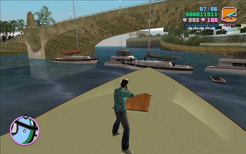 All Hands on Deck! is an example of a more defensively-oriented mission in GTA Vice City (Image via GTA Wiki)