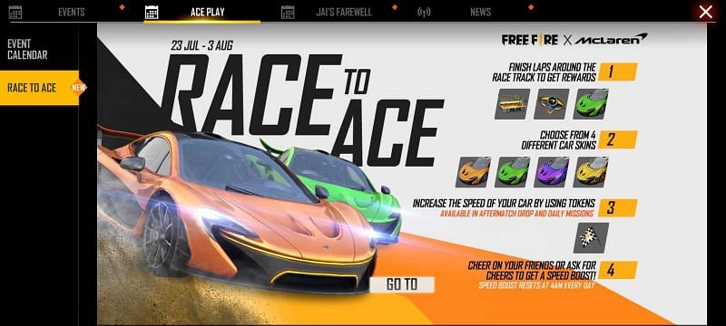 You should tap on the &quot;Go To&quot; button (Image via Free Fire)