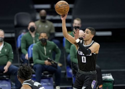 Tyrese Haliburton #0 of the Sacramento Kings