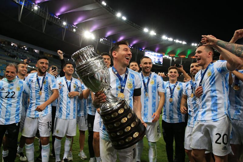 Top 5 countries with the most Copa America titles