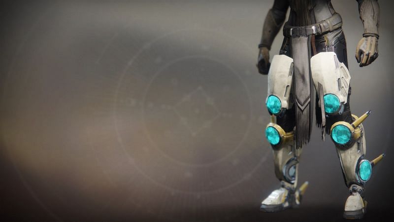 The Titan exotic leg armor, Peregrine Greaves (Image via Bungie)