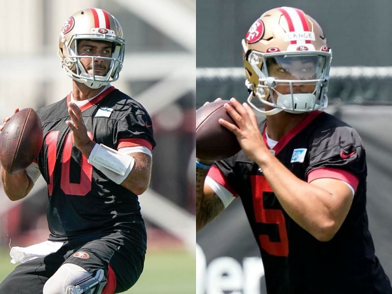 San Francisco 49ers QB's Jimmy Garoppolo and Trey Lance