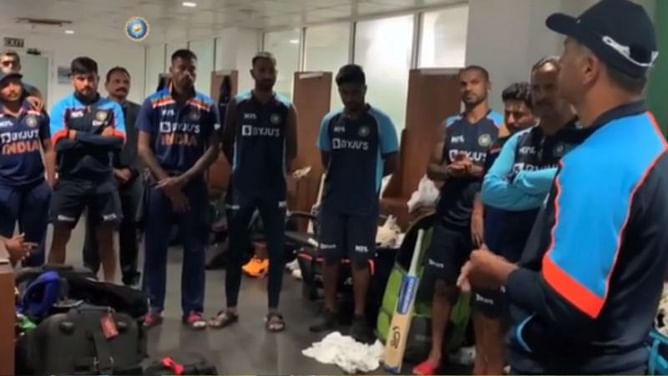 IND vs SL 2021: "We responded back like a champion team"- Rahul Dravid gives a fiery speech after India's win