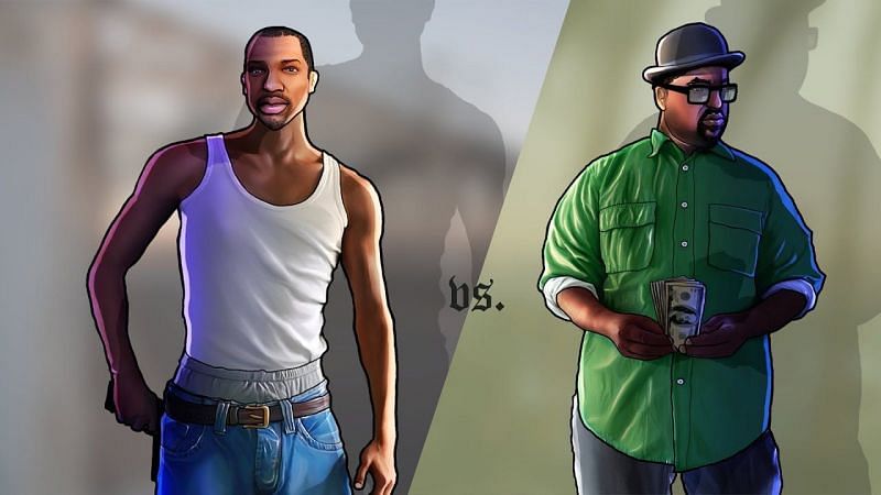 5 major differences between CJ and Big Smoke in GTA San Andreas