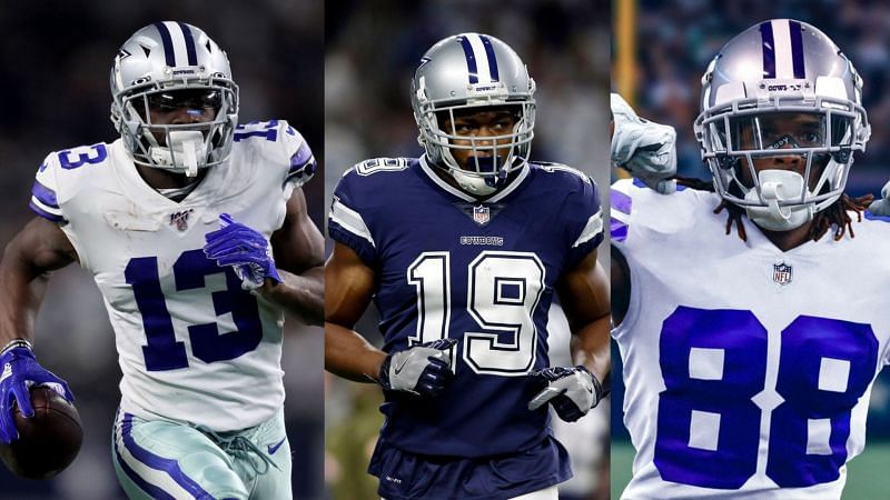 Dallas Cowboys WR's Amari Cooper, CeeDee Lamb, and Michael Gallup