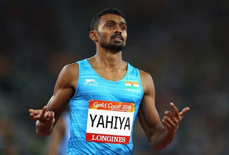 Muhammmed Anas Yahiya at the 400m semifinal - Commonwealth Games 2018