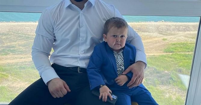 Hasbulla Magomedov trains at the Nurmagomedov School of MMA opened by Khabib's late father Abdulmanap