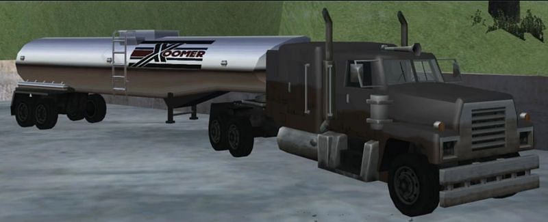 An obvious example of Towing in GTA San Andreas (Image via GTA Wiki)