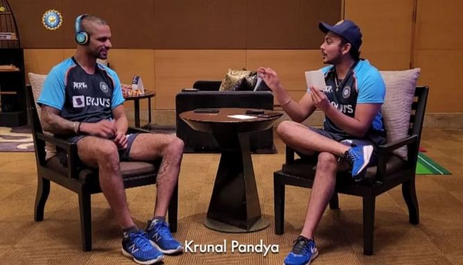 SL vs IND: [Watch] Shikhar Dhawan & Prithvi Shaw play hilarious party game "music & mime"
