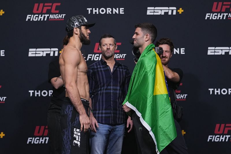 UFC Fight Night: Makhachev v Moises Weigh-in