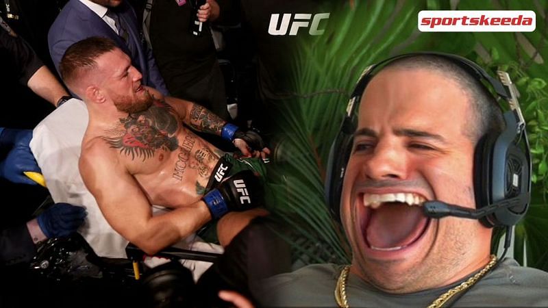 Nickmercs reacts to Conor McGregor&#039;s UFC 264 loss against Dustin Poirier (Image via Sportskeeda)