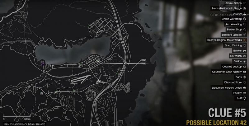 Location for clue 5 Possibility 2 (Image via Youtube @GTA Series Videos)