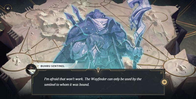 The Wayfinder can only be used by the Rookie Sentinel (Image via League of Legends)