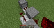 Place repeater and redstone dust (Image via Minecraft)