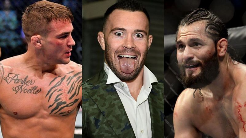 Dustin Poirier (left), Colby Covington (center), Jorge Masvidal (right)