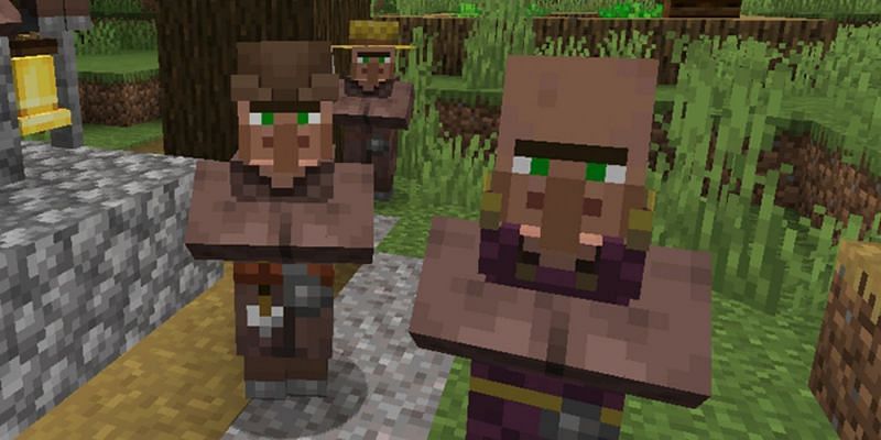 Minecraft villagers (Image via TheGamer)