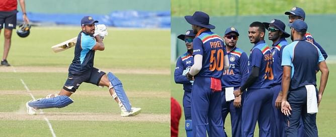SL vs IND 2021: [In Pictures] Team India sweat it out in intra-squad practice game in Colombo