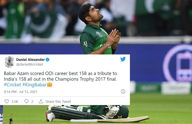 Twitter reactions to &lt;a href=&#039;https://www.sportskeeda.com/player/babar-azam&#039; target=&#039;_blank&#039; rel=&#039;noopener noreferrer&#039;&gt;Babar Azam&lt;/a&gt;&#039;s ton