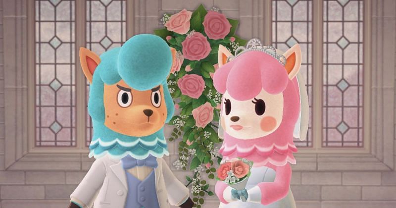 Wedding season in Animal Crossing. Image via CNET