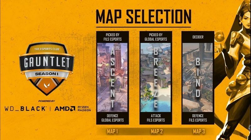 Force One X Leg Stump vs Global Esports Selected Maps (Image via YouTube/The Esports Club)