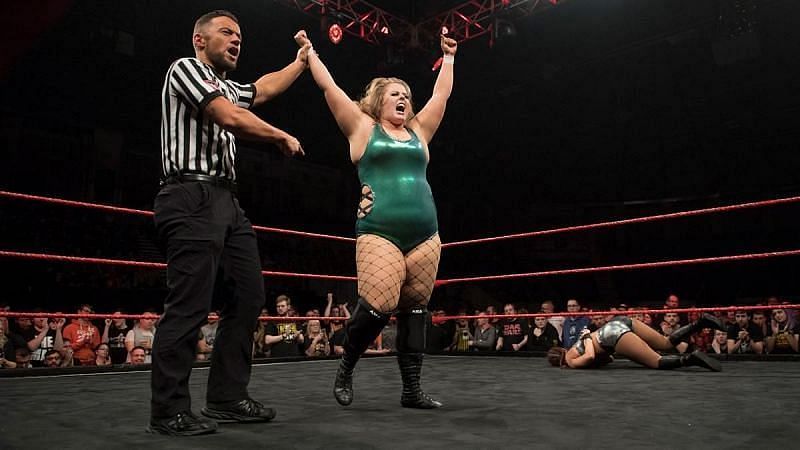 Piper Niven performing in NXT UK