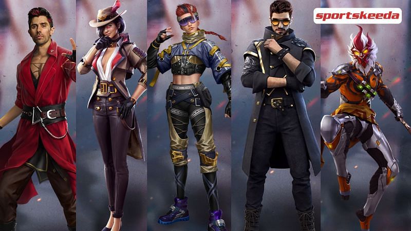 Free Fire characters with active abilities
