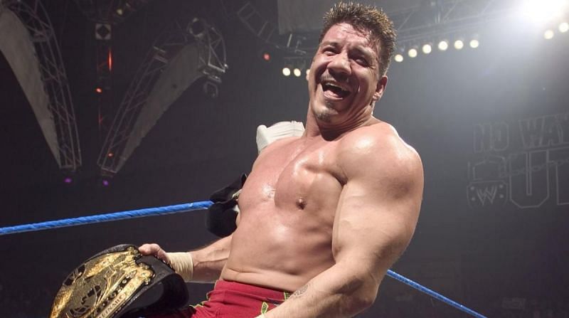 Eddie Guerrero after winning the WWE Championship